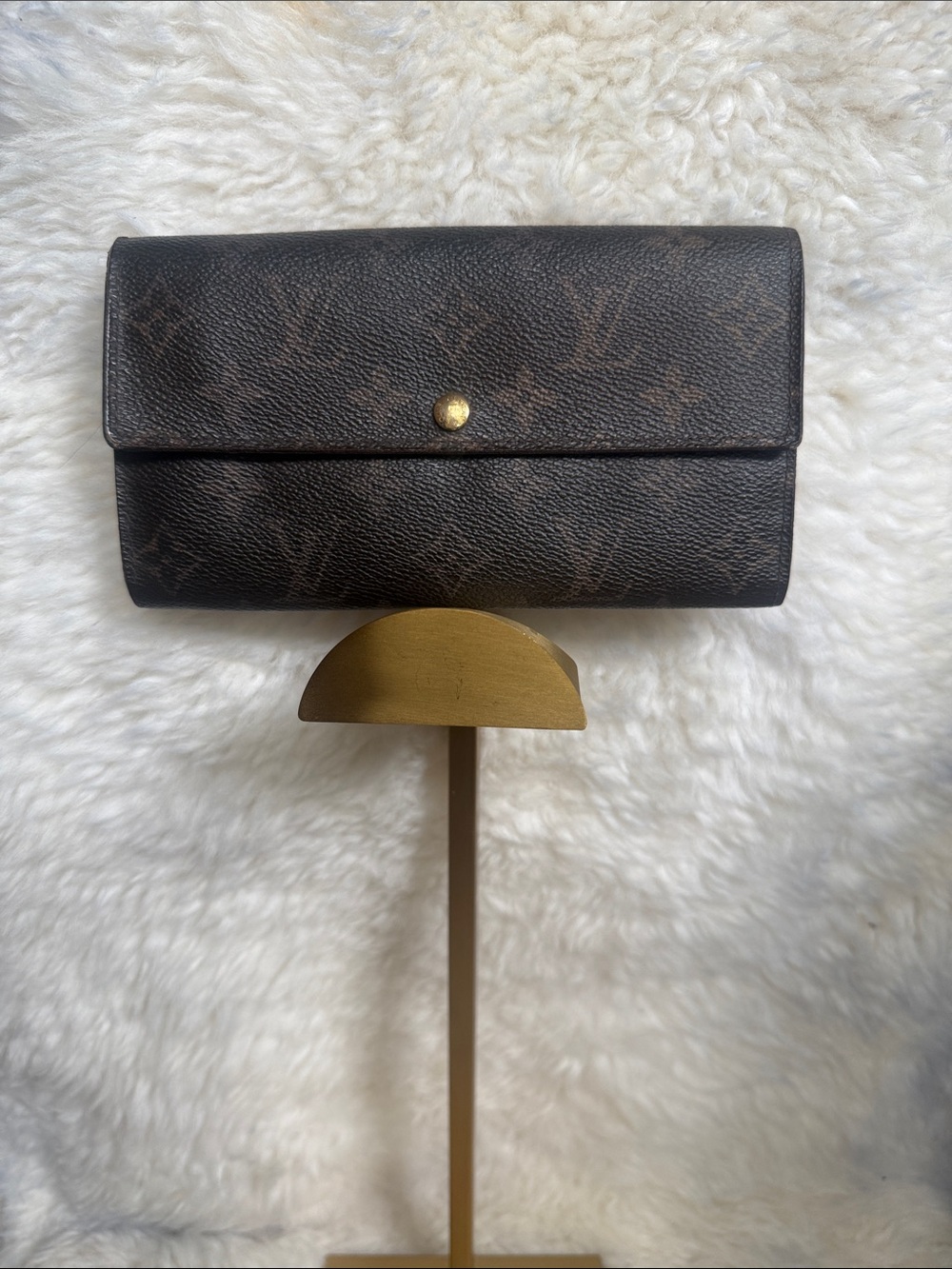 Louis Vuitton Monogram Sarah Long Wallet Brown - Picture 1 of 10